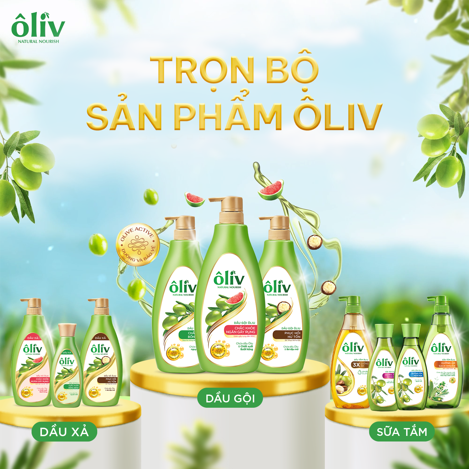 Dầu xả Ôliv Dưỡng Tóc 250ML / 650ML