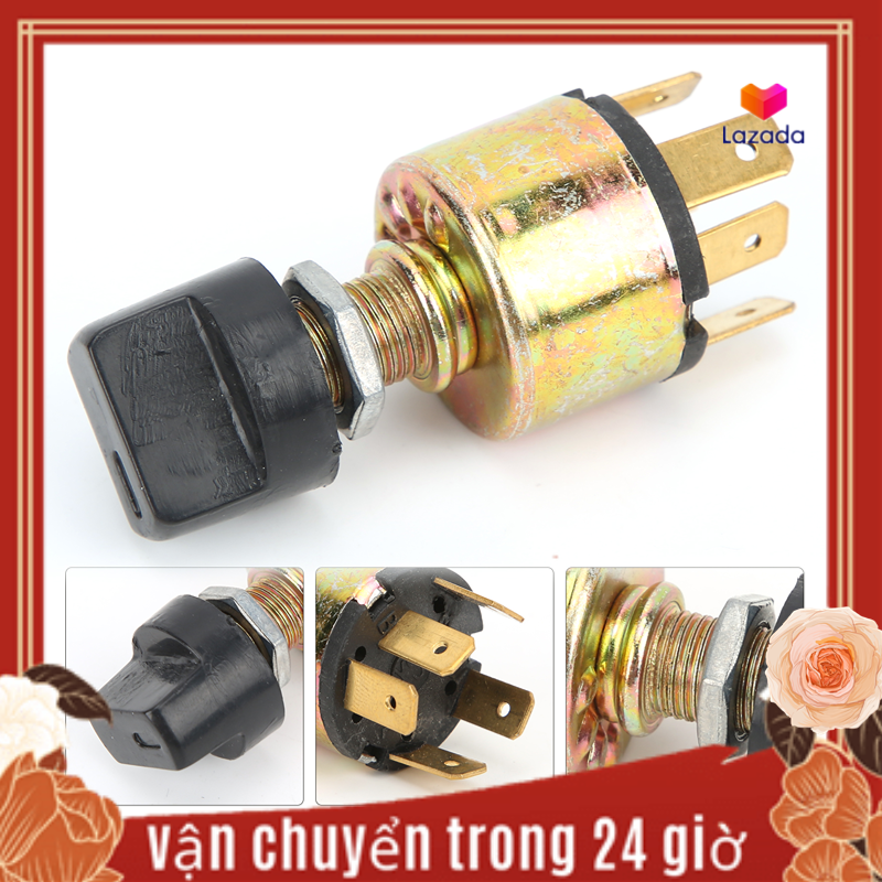 【khuyến mãi lớn】Công Tắc Quạt Điều Hòa Không Khí 3 Tốc Độ Núm Xoay Nhựa Điều Khiển AC, Phổ Thông Cho Xe Tải 12V 24V