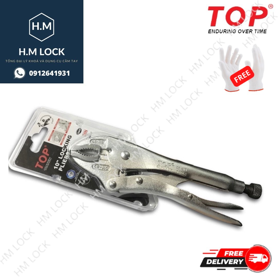 Kìm bấm chết 10” / 250mm top cao cấp - thép cr-mo siêu cứng, siêu bền - hm lock
