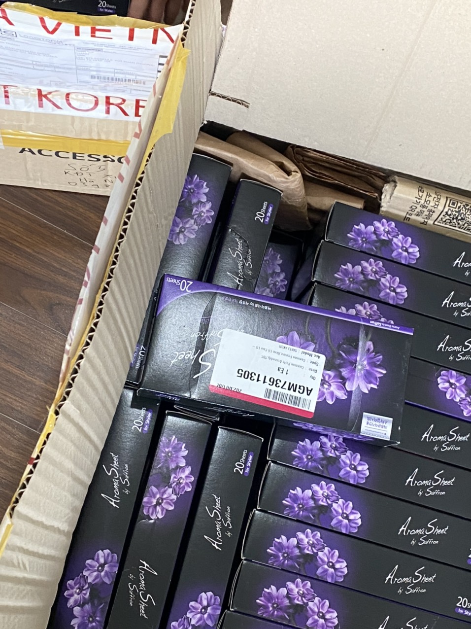 Giấy thơm Aroma sheet  combo 5hop