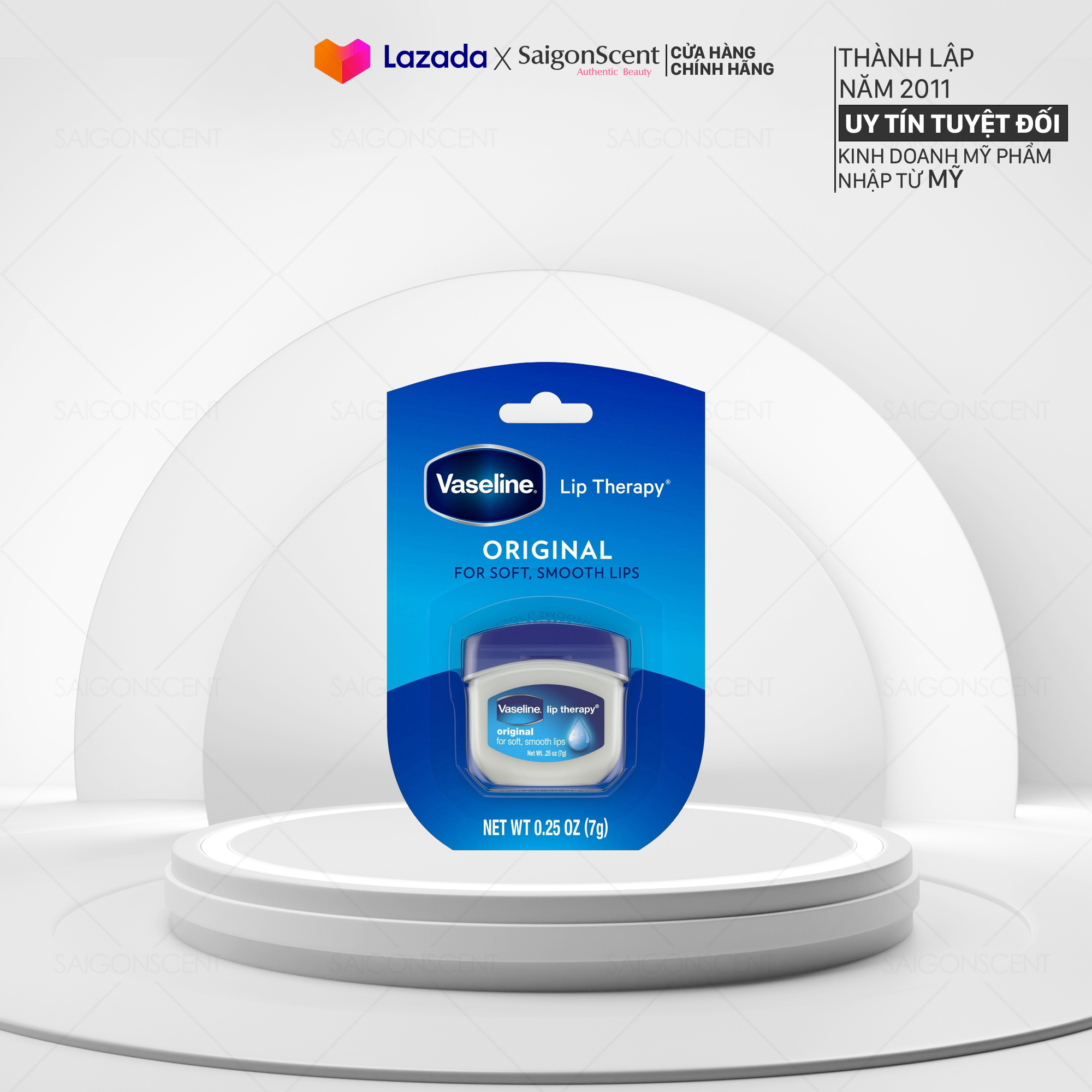 [Saigon Scent] Dưỡng Môi Vaseline Therapy Orignal (7g)