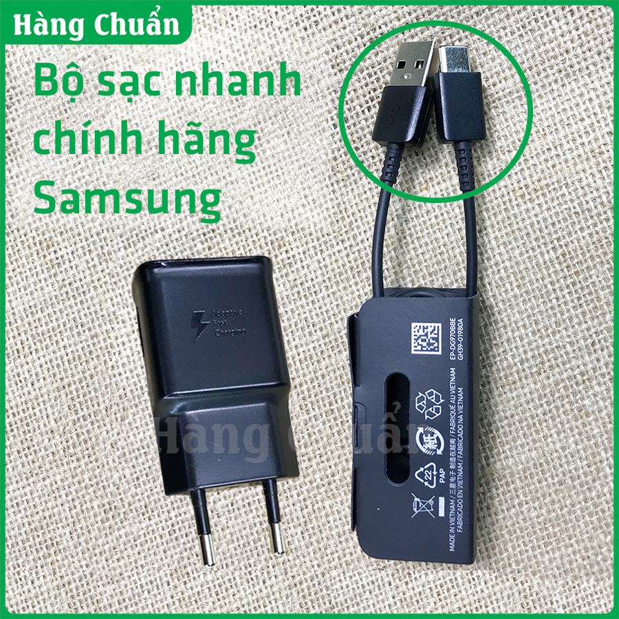 Bộ sạc nhanh dùng cho Samsung A51 (Cam Kết Sạc ZIN) (Adaptor Trắng nhám + Cable chuẩn type C) (Fast Charging)
