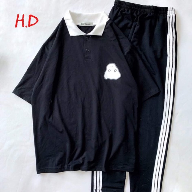 Sét polo ma nhỏ + quần 3 sọc HDU655