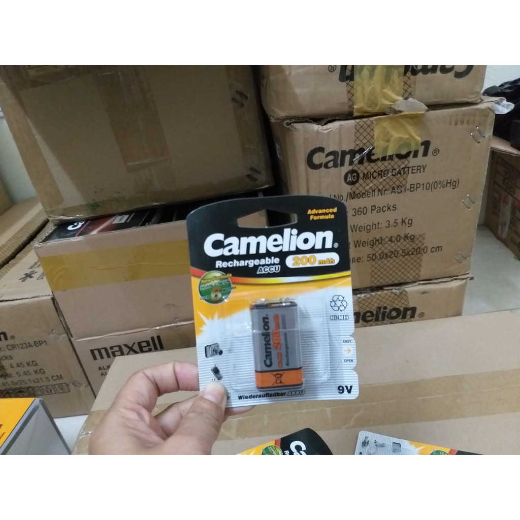 Pin sạc 9V Camelion 200mAh (1 vỉ /viên)
