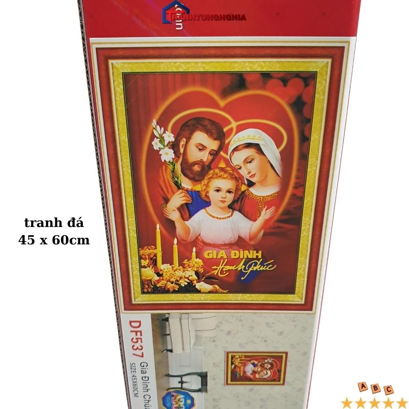Tranh đính đá gia đình thánh gia DF537 (60cm x 45cm)