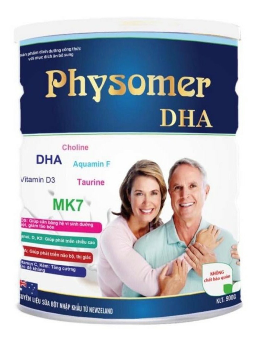 (cam kết chính hãng) Sữa Physomer DHA (900gr/lon, HSD 2027)