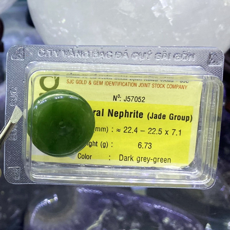 [HCM]Đồng Điếu Ngọc Bội Ngọc Phỉ Thúy Cẩm Thạch Thiên Nhiên Kiểm Định - Diệp Linh