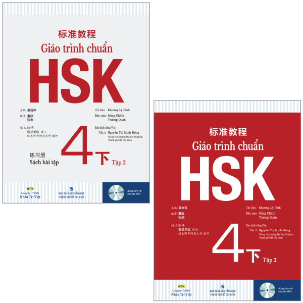 Fahasa - combo sách hay sách giáo trình chuẩn hsk 4 tập 2 - sách bài học và bài tập