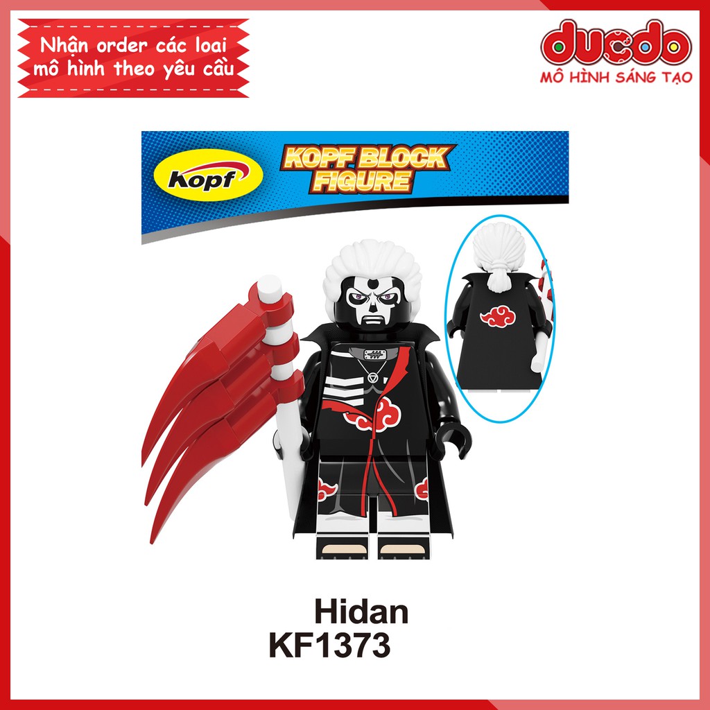 Minifigures các nhân vật Naruto,Hinata, Killer Bee, Choji - Đồ chơi Lắp ghép Xếp hình Mô hình Mini Kopf KF6119
