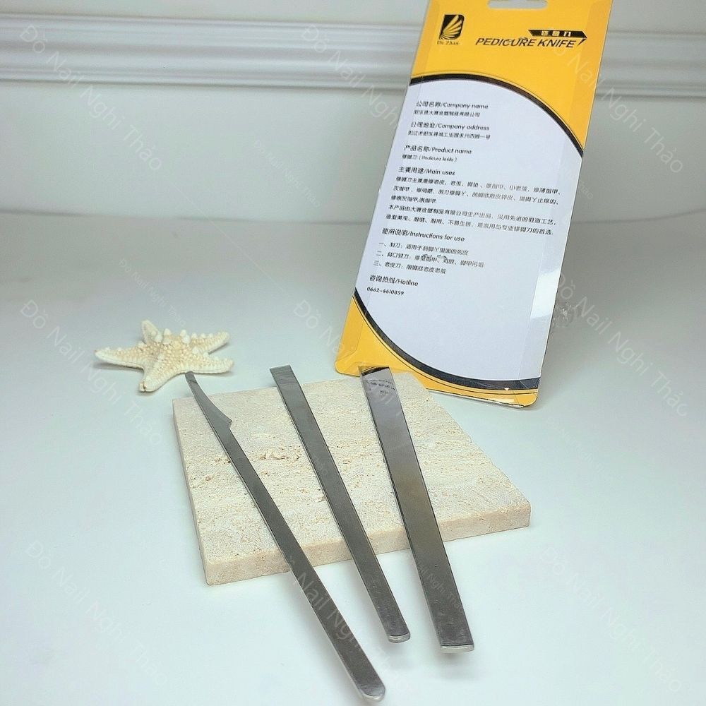 Bộ lấy khóe cạo gót chân 3 cây JELIVA