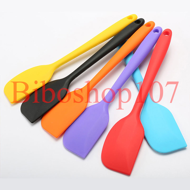 Cây vét bột spatula silicon đúc 28cm (phới silicon) dùng trộn bột, xúc bột, vét bột