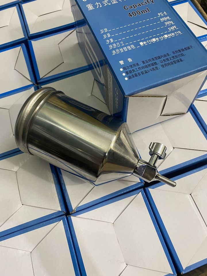 Cốc đựng sơn inox, có chân.