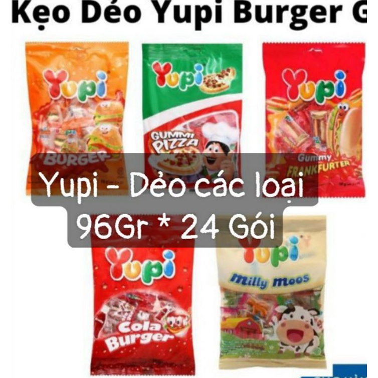 Kẹo Dẻo Yubi Humberger Gói 96G