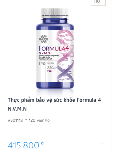 [ CHÍNH HÃNG] Formula 4 siberi - hỗ trợ tăng cường đề kháng,120v