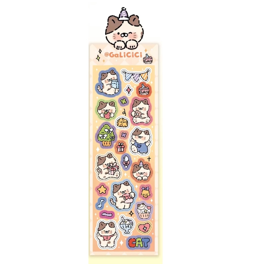 Hình dán sticker trang trí top loader siêu xinh HDT02