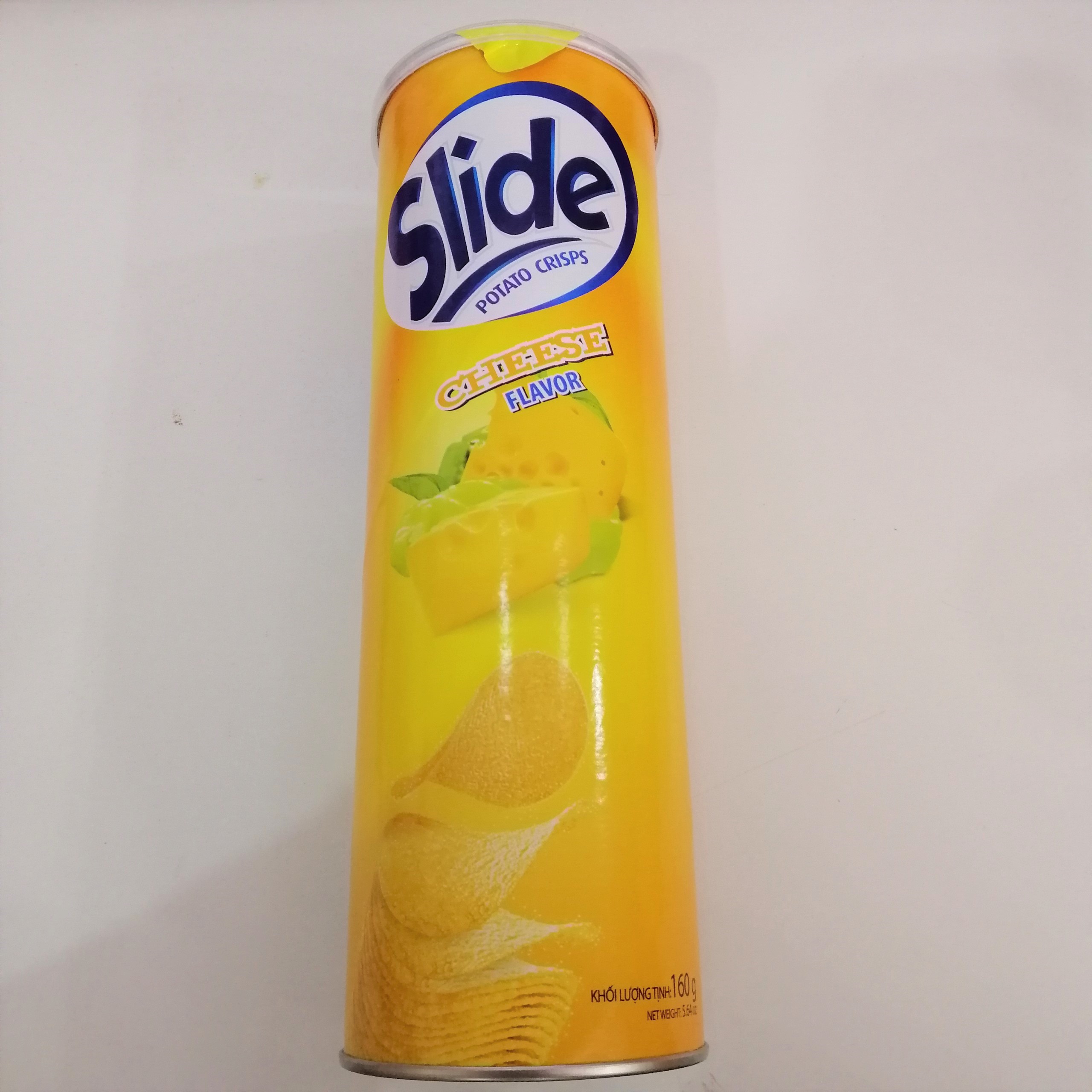 Snack Khoai Tây Slide Vị Phô Mai (Lon 150g)