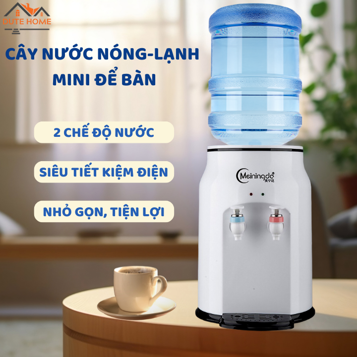 Cây Nước Nóng Lạnh, Bình Nước Nóng Lạnh Mini Để Bàn Tiết Kiệm Điện TILUX Có Công Tắc Tắt Bật Nóng Lạnh