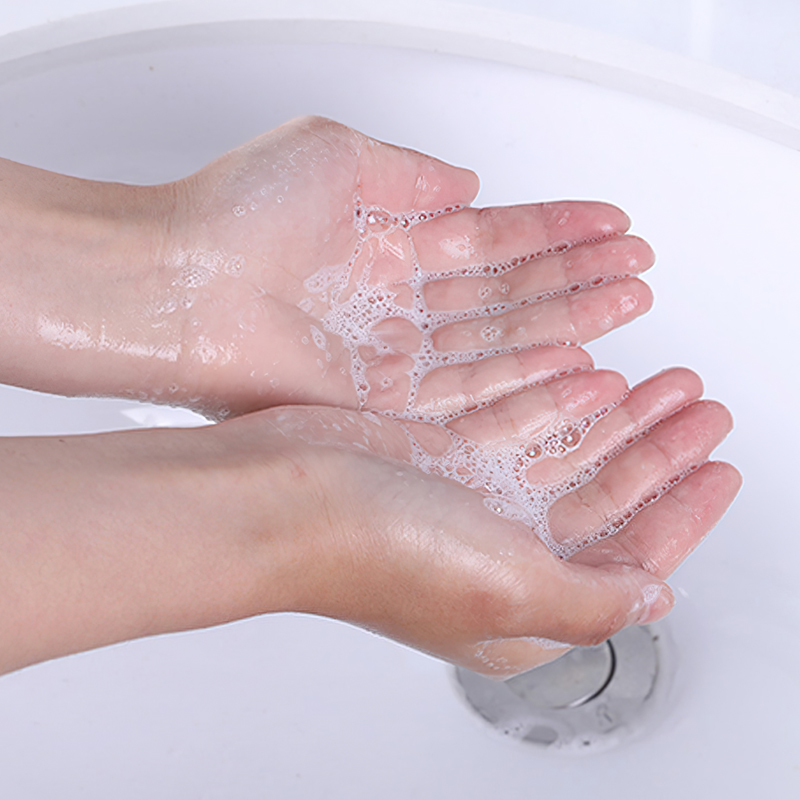 Set of 20 convenient disposable paper soap sheets