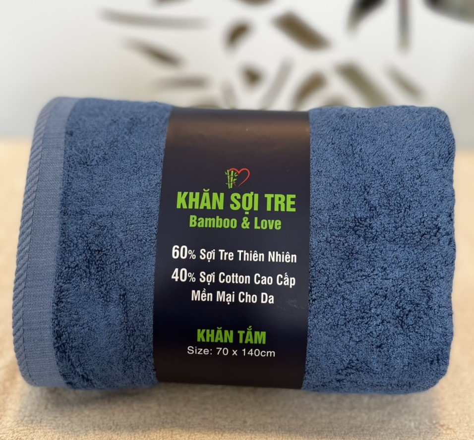 Khăn tắm sợi tre cao cấp Bamboo&love  70x140cm