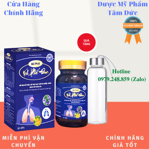 Bổ phổi Ích Phế Đan, hỗ trợ bổ phổi và hỗ trợ giảm đau rát họng