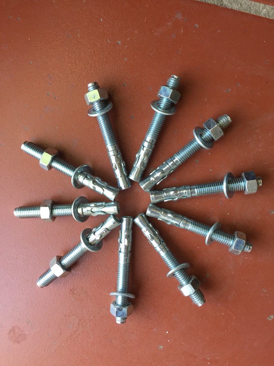 Nở 3 cánh phi 12x100.  Bộ 20 nở ba cánh (12x100), nở hoa, nở sắt