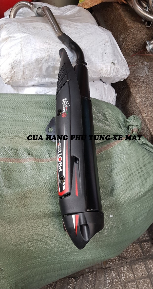 Pô Exciter 150 (pô móc) tặng kèm che pô như hình - bền bỉ theo thời gian - màu sắc hài hòa đẹp mắt