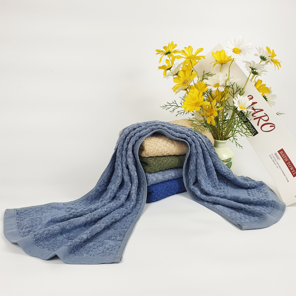 Khăn Tắm Cỡ Trung Sợi Tre Cao Cấp Kẻ Ô, mịn màng, dày dặn, thấm hút tốt, không phai màu, không hôi nhớt, Kích thước 35x75cm