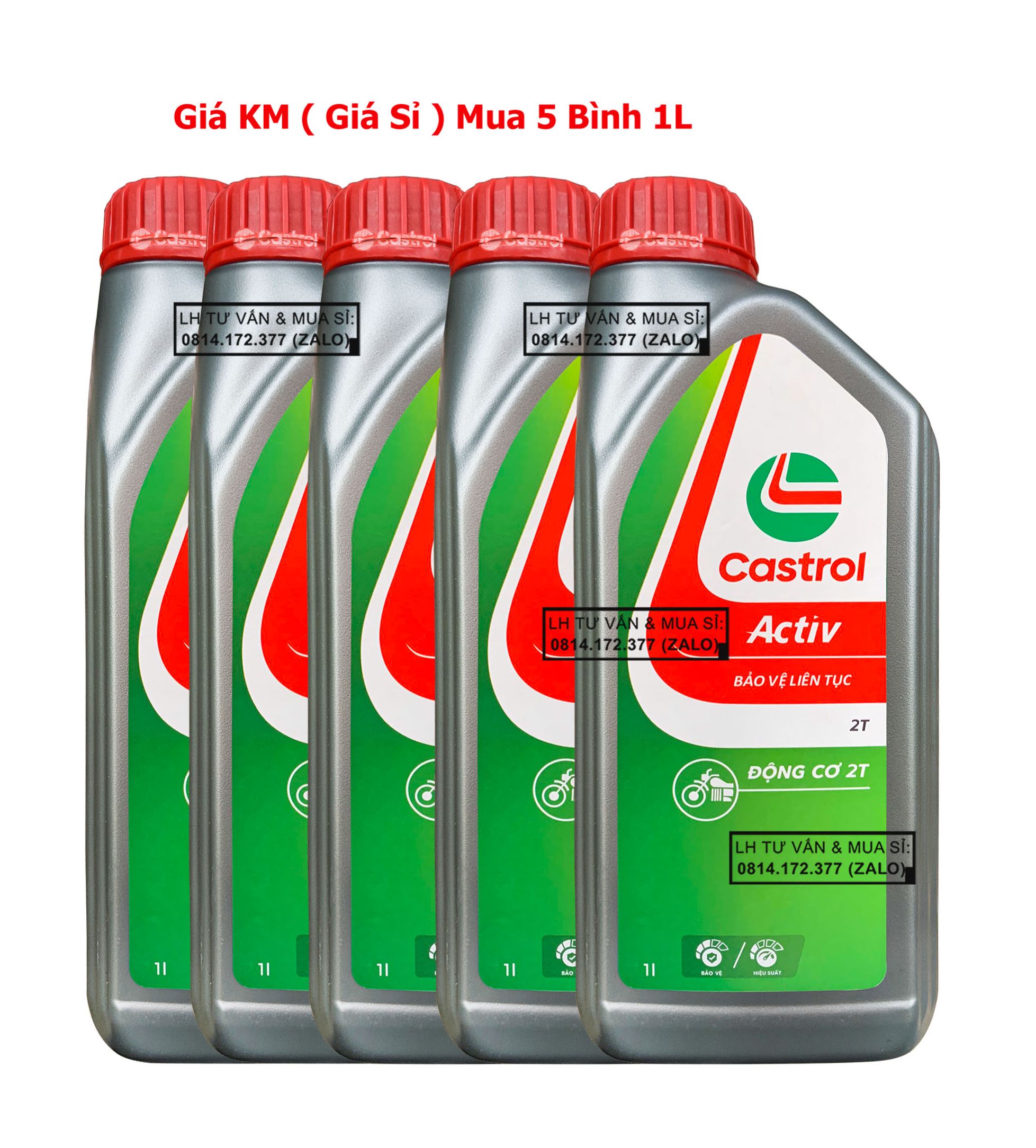 Dầu nhớt 2 thì Castrol Activ 2T 1.000ml ( 1L) – Có bán sỉ nhiều chai