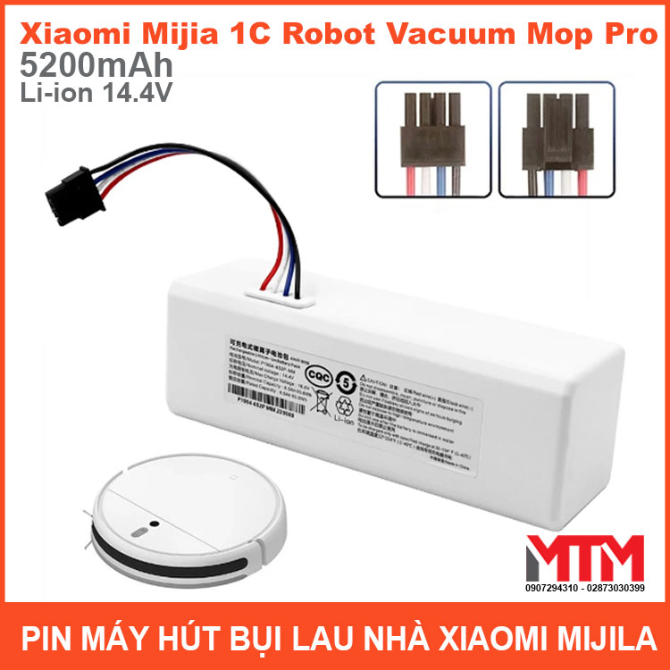 Pin robot hút bụi xiaomi mijia 1c stytj01zhm – 14.4v 5200mah