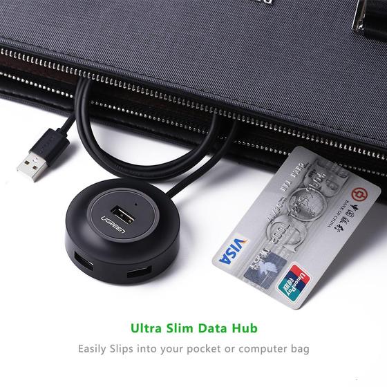 Hub Ugreen USB 2.0 4 cổng tốc độ cao, 20277 dây dài 1m