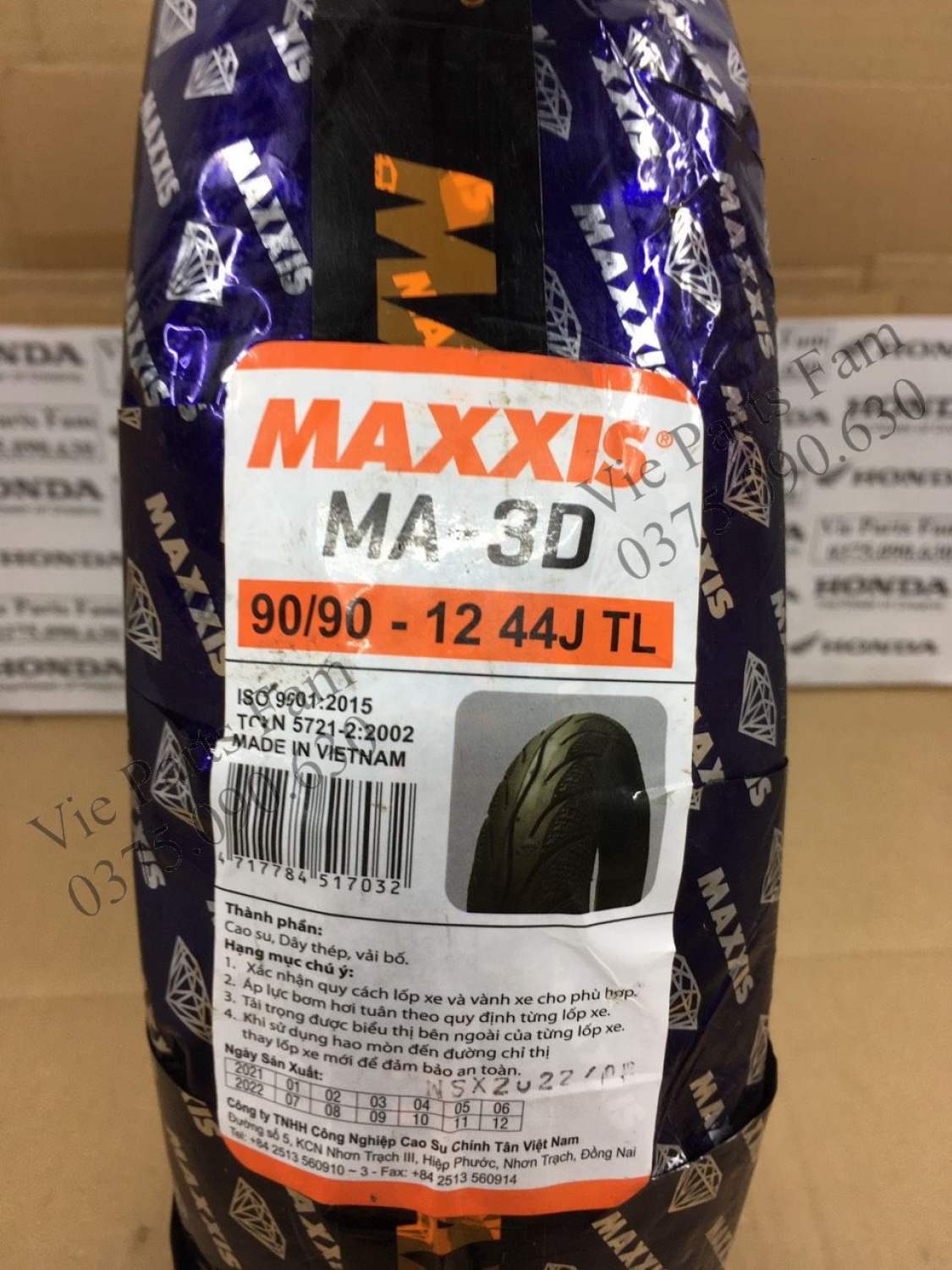 Vỏ lốp trước sau lead 110, lead 125 maxxis, trước 90/90-12, sau 100/90-10