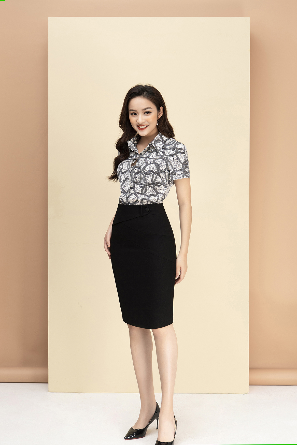 Áo sơ mi họa tiết cổ đức luperi lfsm1115