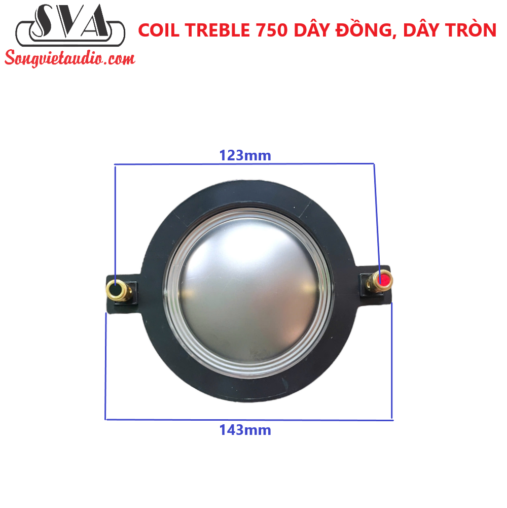 COIL TREBLE 750 DÂY ĐỒNG, DÂY DẸP, COIL TREBLE 750 PA