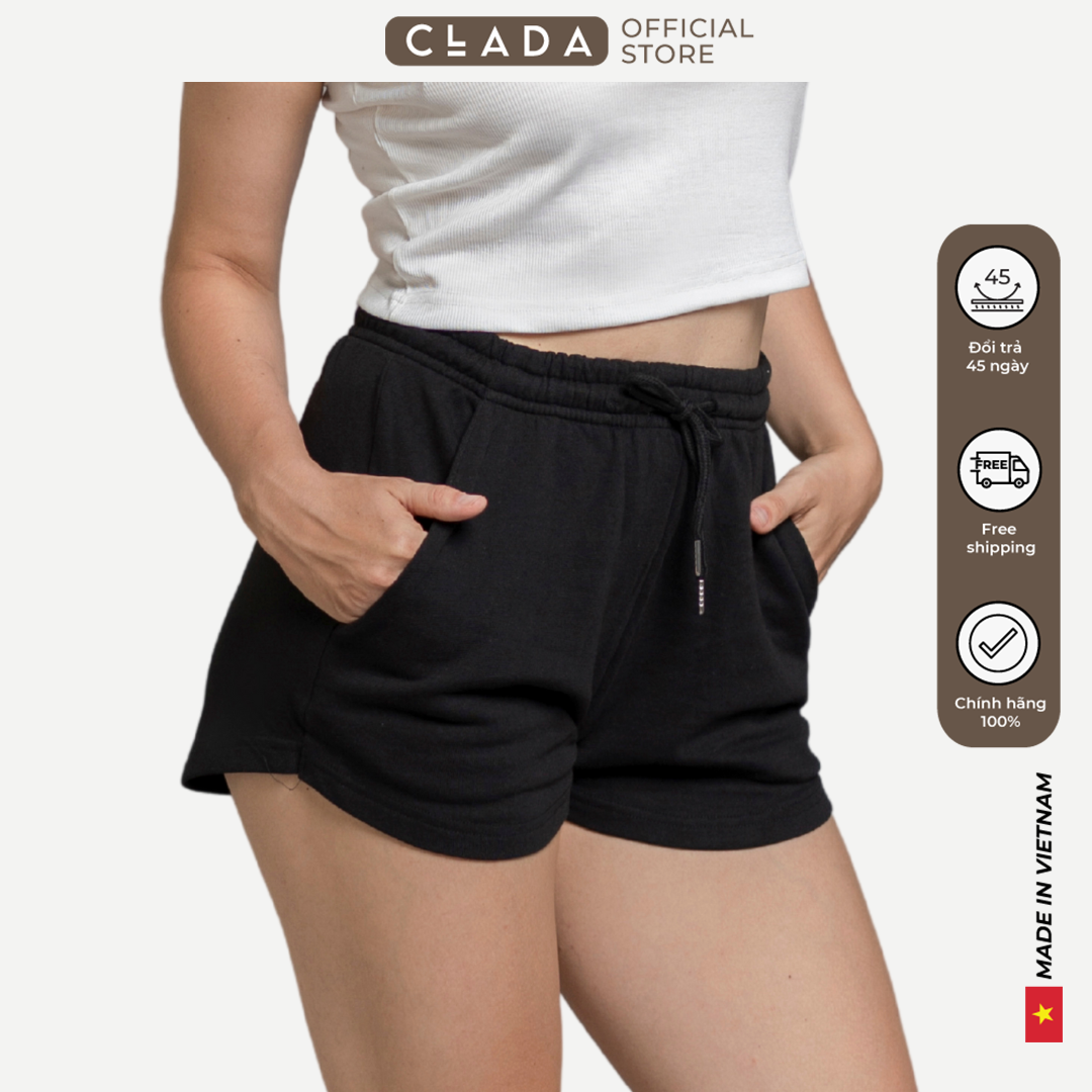 Quần short nữ thương hiệu CLADA - Đen