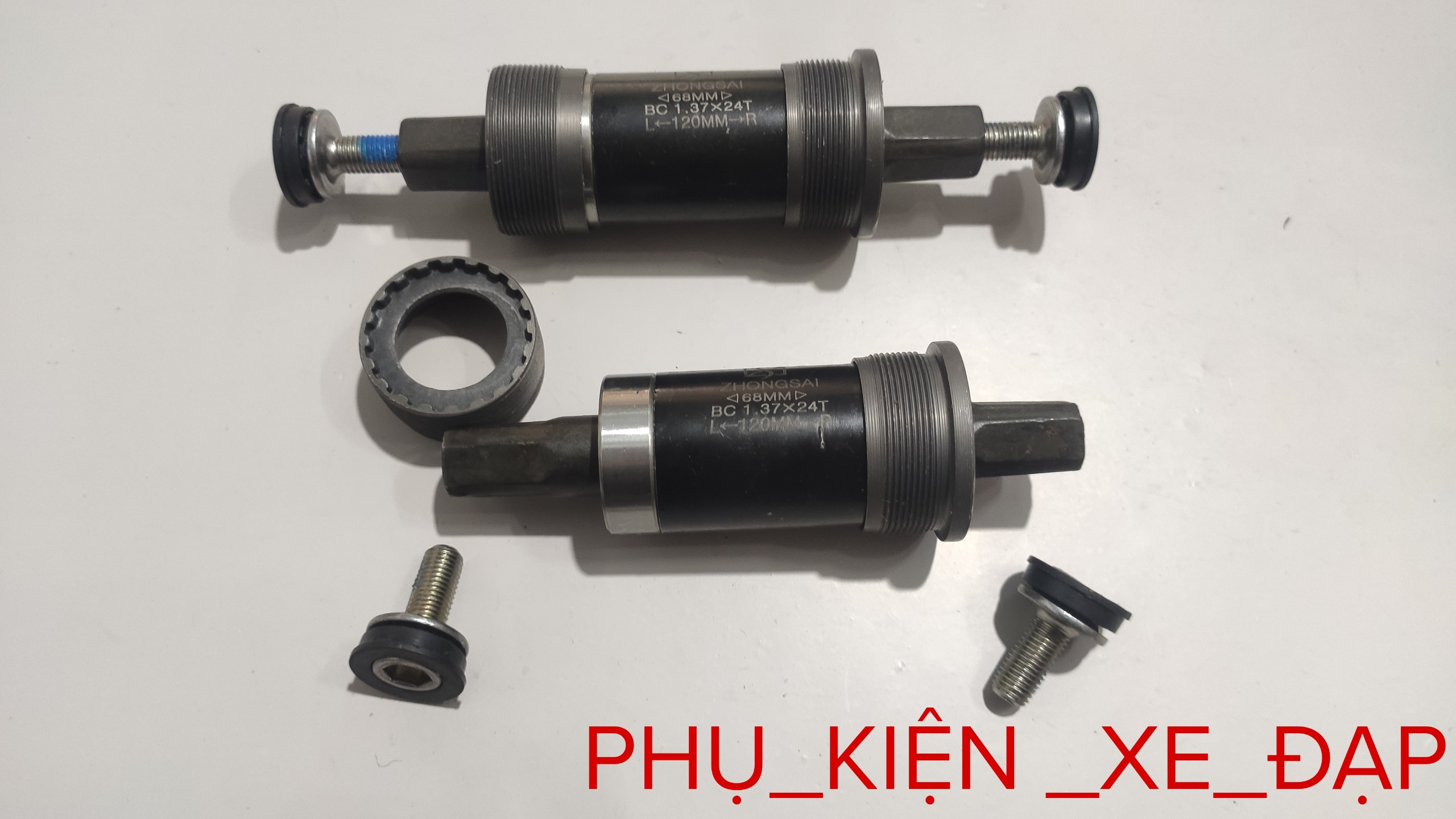 Trục giữa xe đạp cốt vuông, Trục giữa xe đạp chạy bạc đạn siêu bon - PK Xe Dap Gia Re