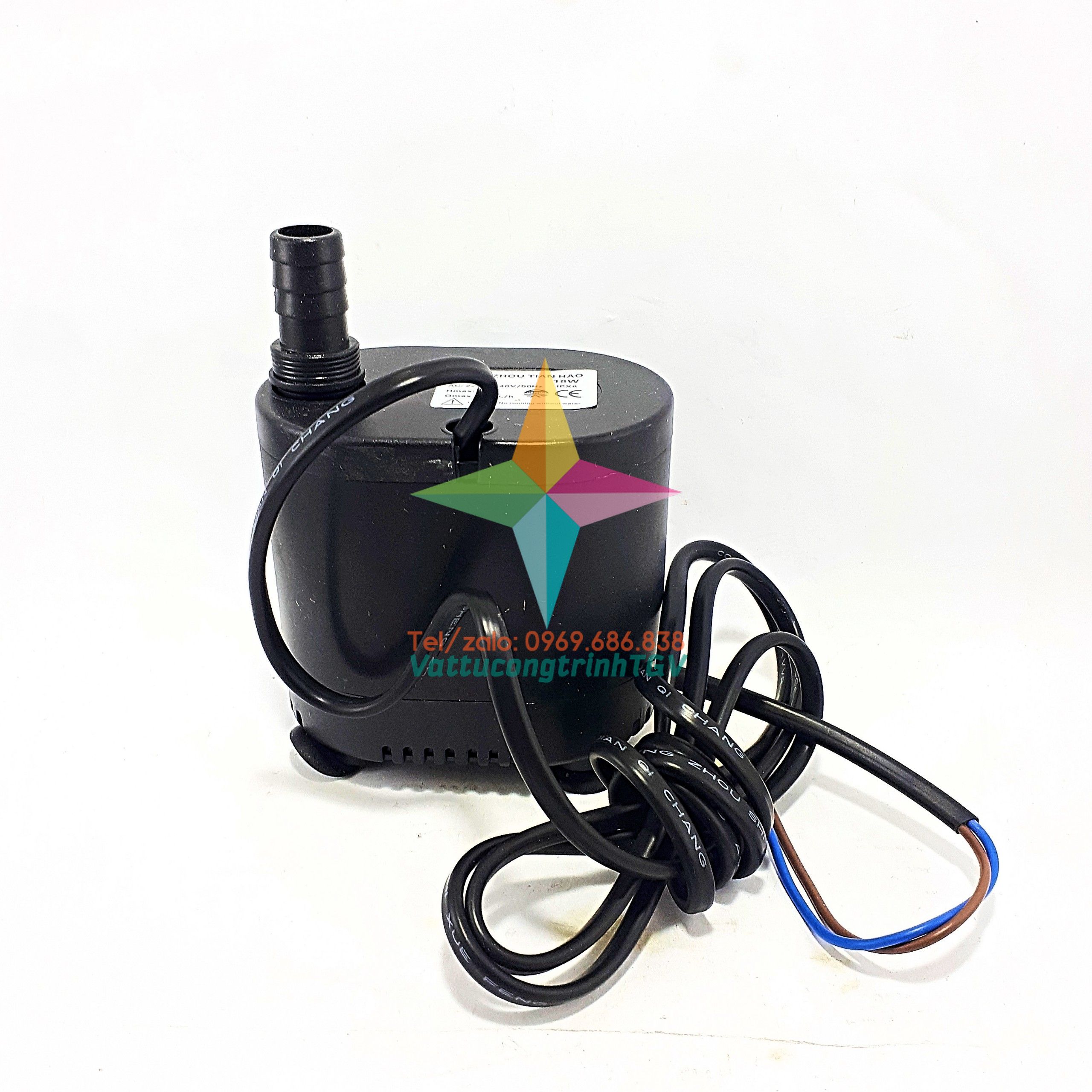 Bơm chìm mini 220V Model DYH-18w loại hút đáy dùng cho bể cá, quạt hơi nước