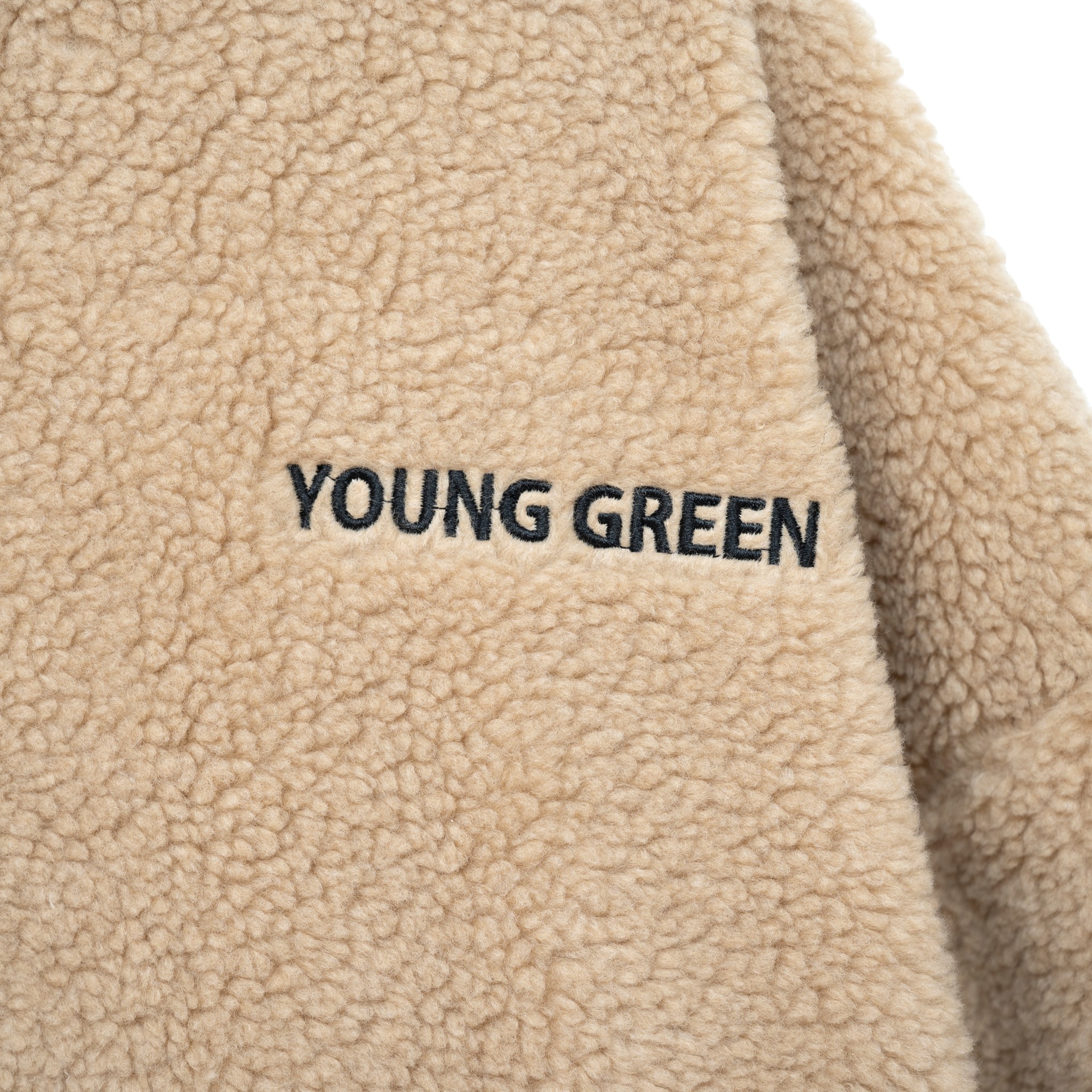 Áo Bông Young Green Fleece Phom Oversized