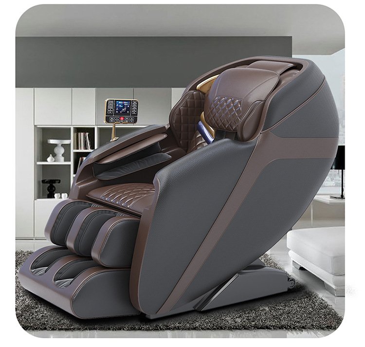 Ghế massage toàn thân cao cấp bi lăn di động Hapo, Ghế mát-xa thiết kế sang trọng, chất liệu da êm ái mang lại cho người dùng trải nghiệm tuyệt vời tại nhà