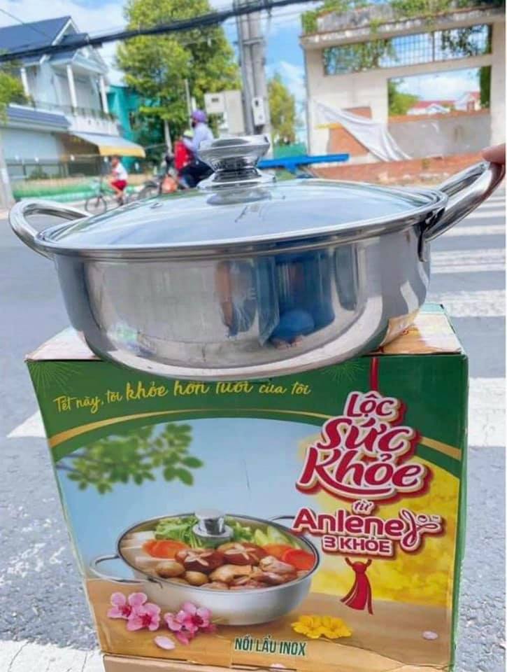 [HCM]Nồi lẩu inox - 26cm quà từ Anlene