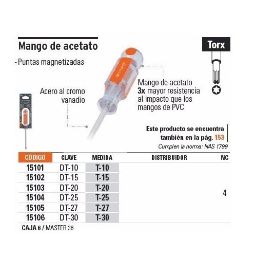Tuốc nơ vít đầu sao T20 Truper 15103 (DT-20)