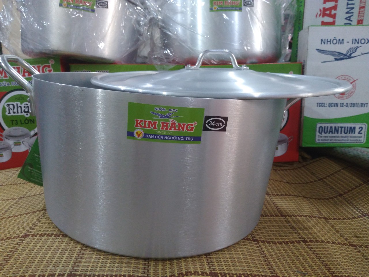 Nồi nhôm dày Kim Hằng 34cm