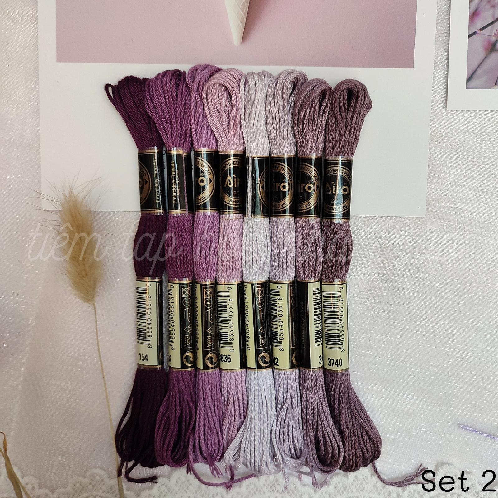 Set Chỉ Airo Tông Màu Tím