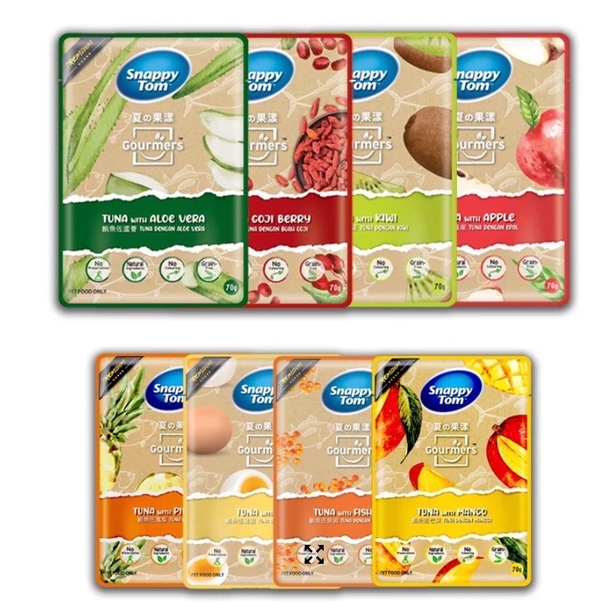Pate Snappy Tom gói 70g trái cây