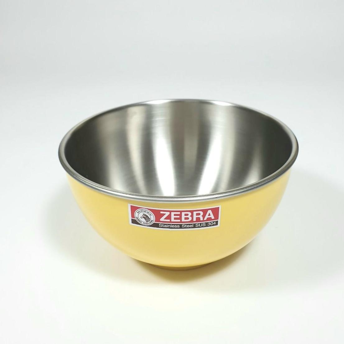 Tô inox zebra 2 lớp bọc nhựa chống nóng 15cm-135202