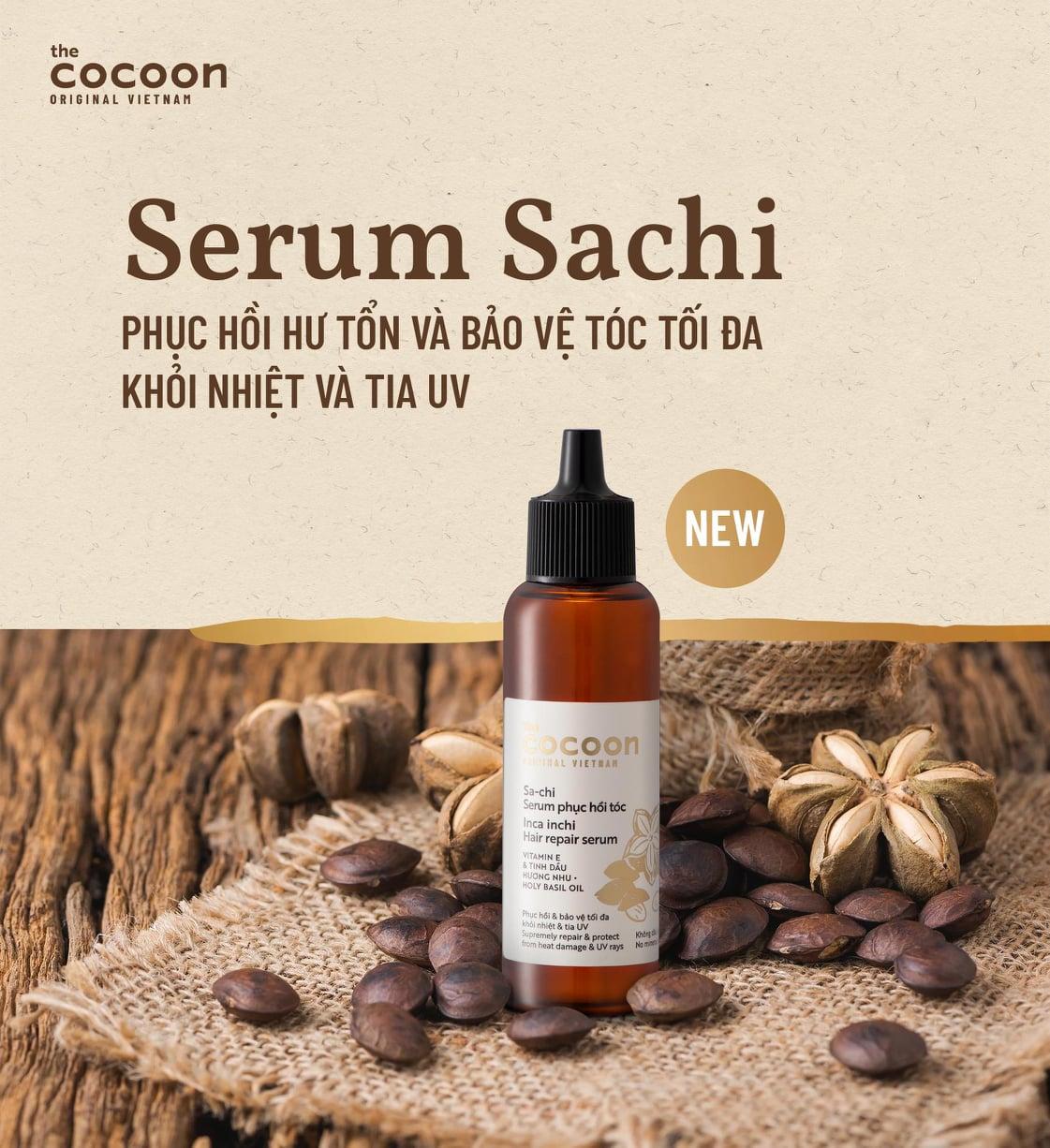 Sachi serum Phục Hồi Tóc Hư Tổn Và Bảo Vệ Tóc Cocoon vietnam 70ml