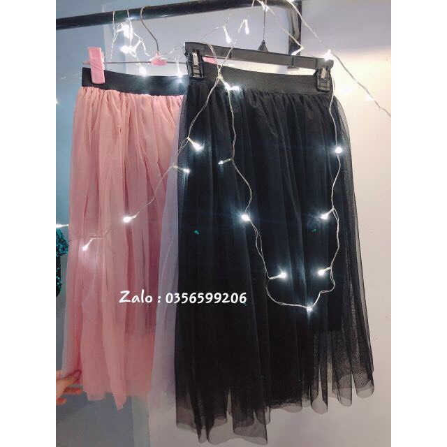 Chân Váy Dài Xếp Ly Basic Phong Cách Hàn Quốc