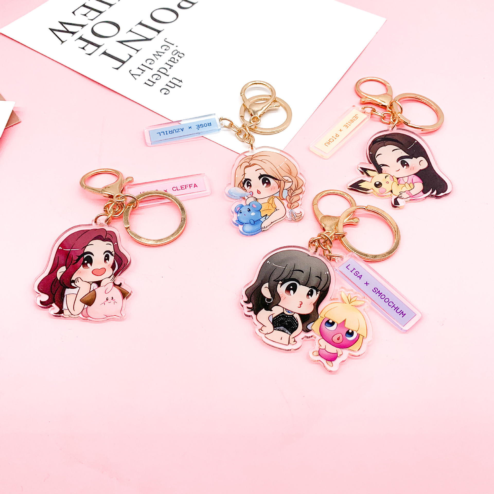 Móc khóa Blackpink chibi Thần Tượng Kpop nhựa Acrylic