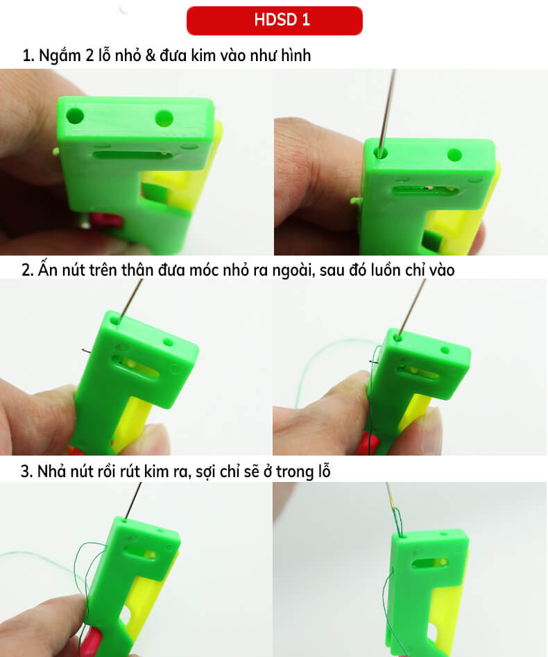 Plastic Handle Craft Thread Cutter+Threader Sewing Use Tool Elderly Guide Needle Easy Device Automatic Tool Sewing Accessories