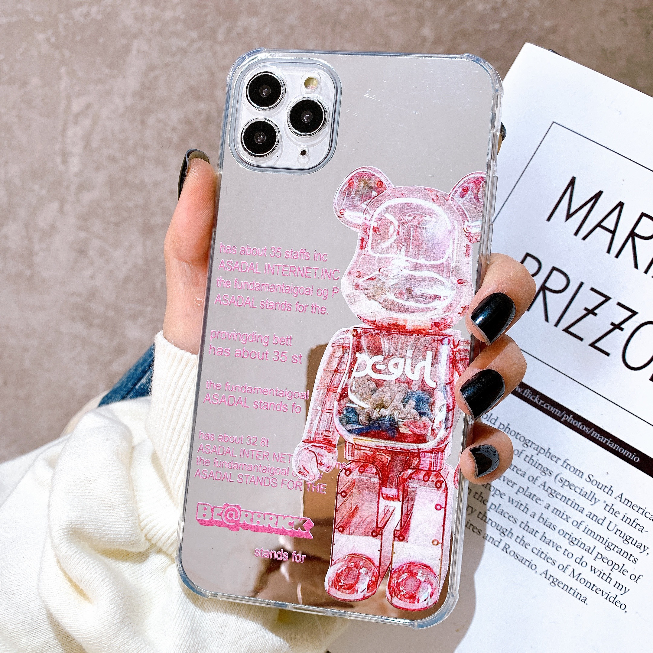 Ốp Lưng Gương Chống Sốc BEARBRICK