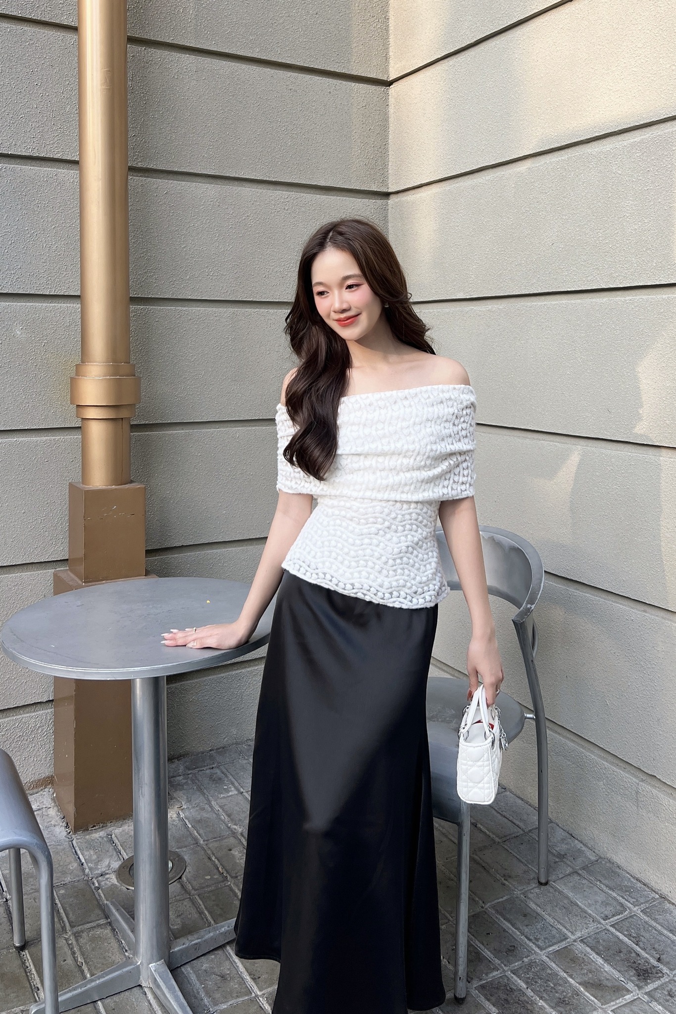 Voucher siêu sale 15% OLV - Chân váy Pina Silk Skirt